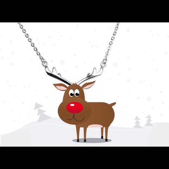 💜 LAST 1 - (925) ANTLER CHOKER NECKLACE - Picture 5 of 5